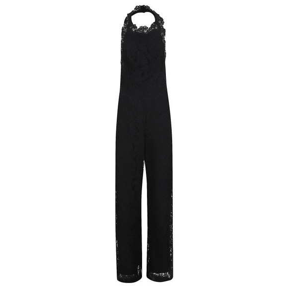 Ermanno Scervino Black Jumpsuit With Intricate Lace Detailing - NWT - Picture 1 of 3